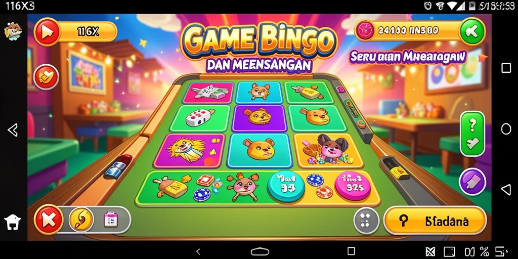 Tampilan utama gameplay 116X menampilkan keseruan bermain Bingo.