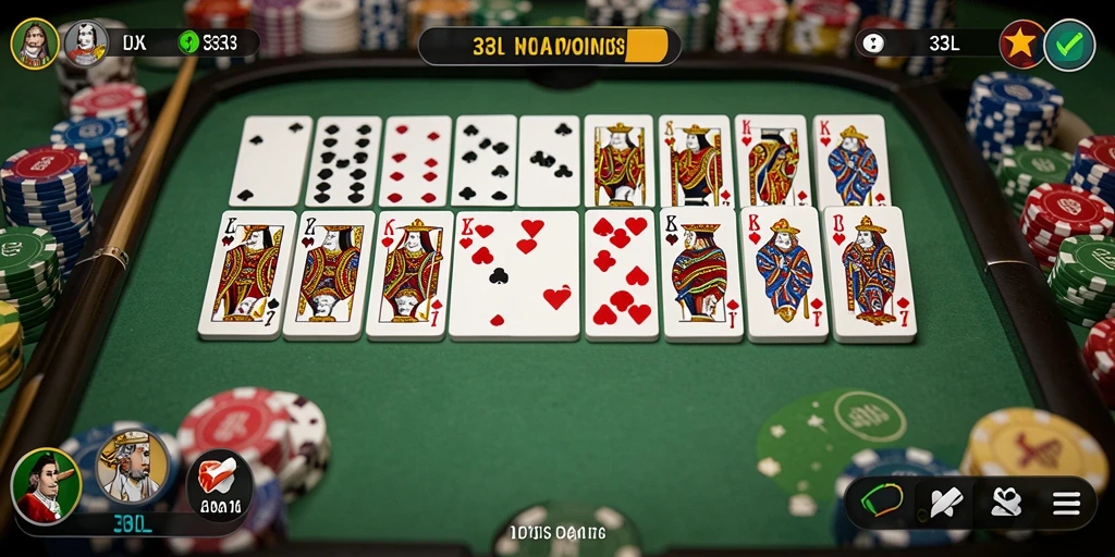 Screenshot dari gameplay 33L menampilkan keseruan bermain Domino.