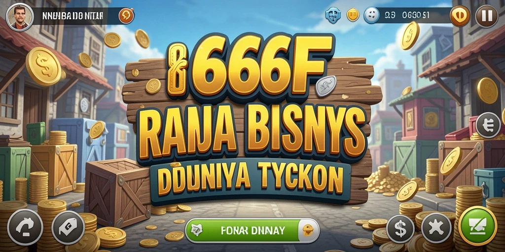 Tangkapan layar gameplay 666F yang menampilkan strategi pengelolaan bisnis.