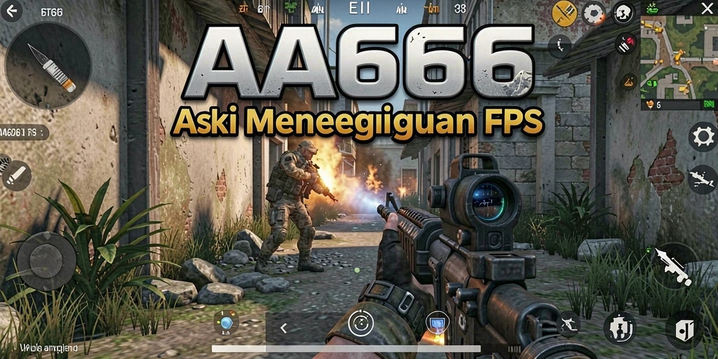 Screenshot gameplay menunjukkan aksi menegangkan dalam game FPS.