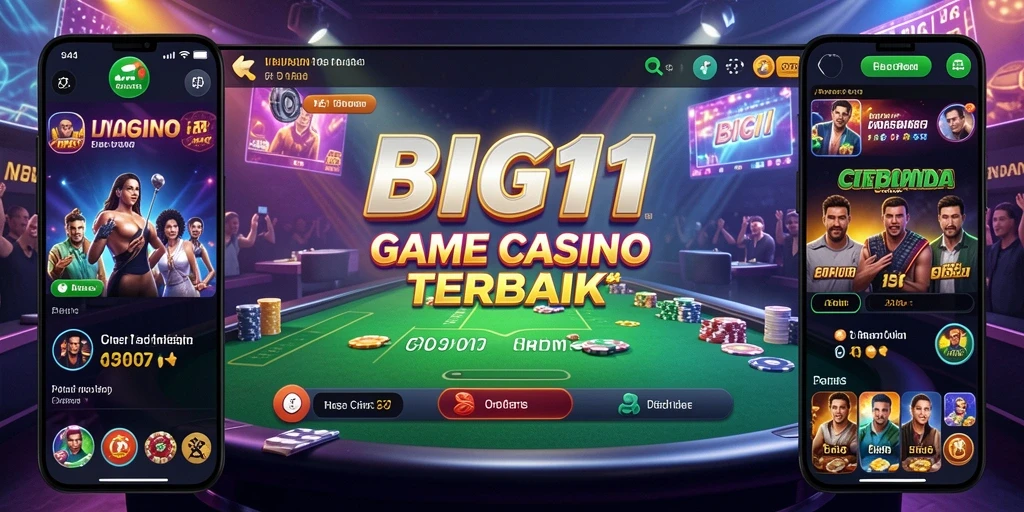 Tampilan screenshot gameplay BIG11 dengan dealer langsung yang menarik.