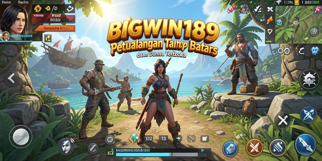 Tampilan screenshot menunjukkan aksi seru dalam dunia terbuka BIGWIN189.