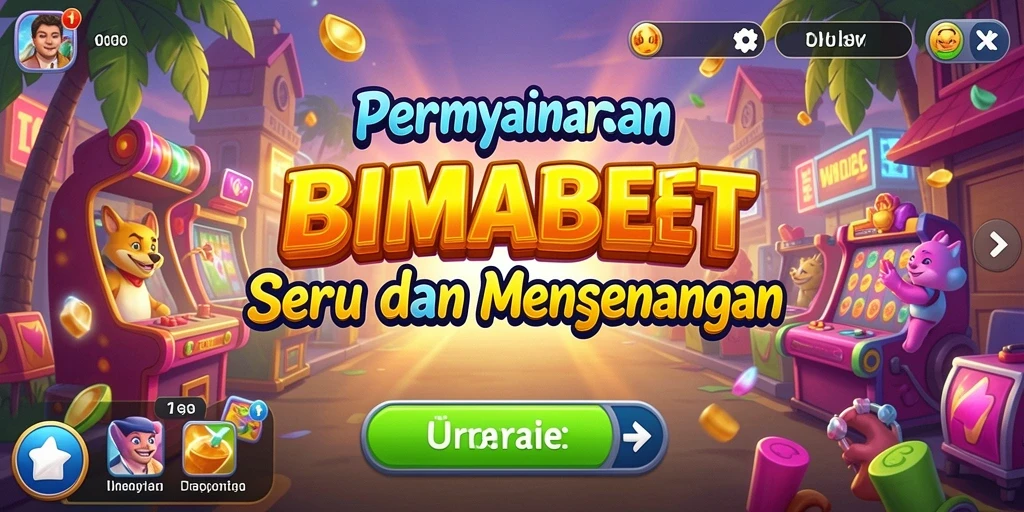 Screenshot utama BIMABET menampilkan aksi cepat yang mengasyikkan dalam permainan Arcade.