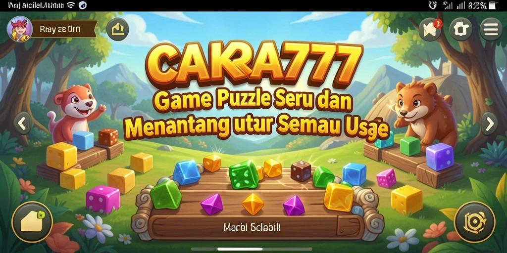 Tampilan gameplay menantang CAKRA777 dengan teka-teki menarik.