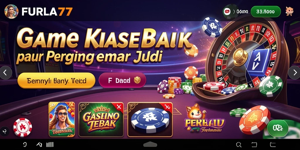 Tampilan menarik dari gameplay kasino di FURLA77 yang menyenangkan.