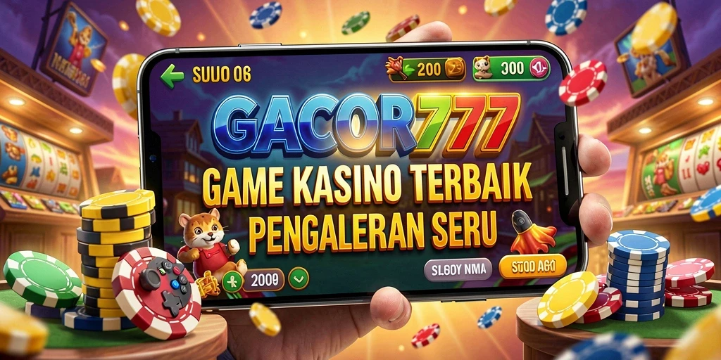 Screenshot GACOR777 menampilkan pemain yang menikmati permainan Kasino dengan antusias.