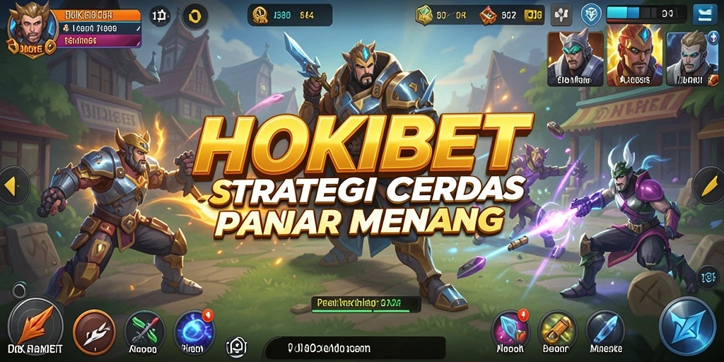 Screenshot gameplay HOKIBET menunjukkan strategi kemenangan di medan perang.