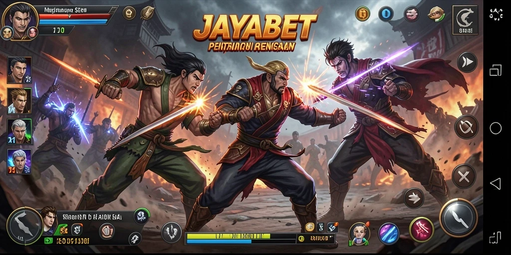 Tampilan gameplay JAYABET yang penuh aksi dan petualangan mendebarkan.