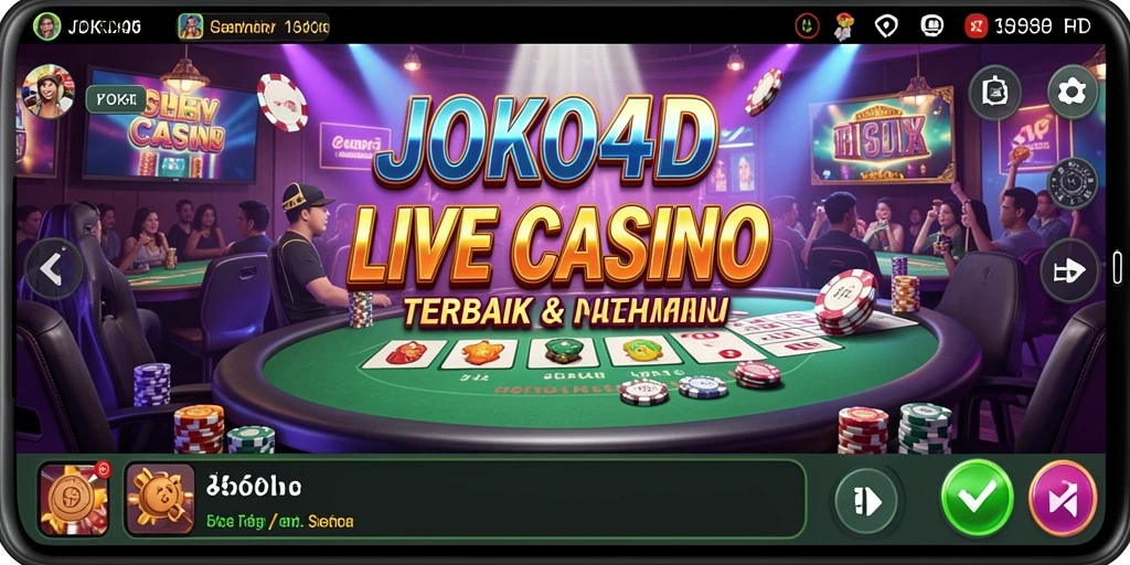 Tampilan gameplay JOKO4D yang mengesankan di Live Casino.