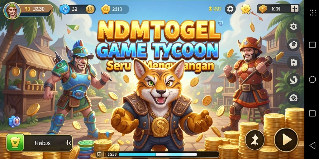 Tampilan gameplay NDMTOGEL yang menarik dan interaktif.
