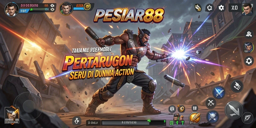 Tampilan aksi mendebarkan dalam PESIAR88 yang memukau.