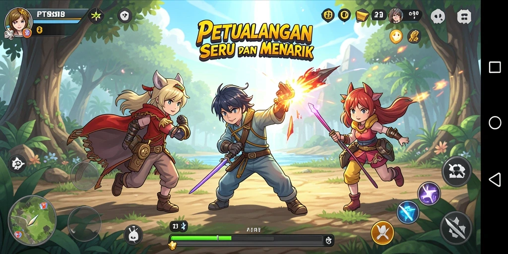 Tampilan gameplay PT89 yang dinamis dan penuh aksi.