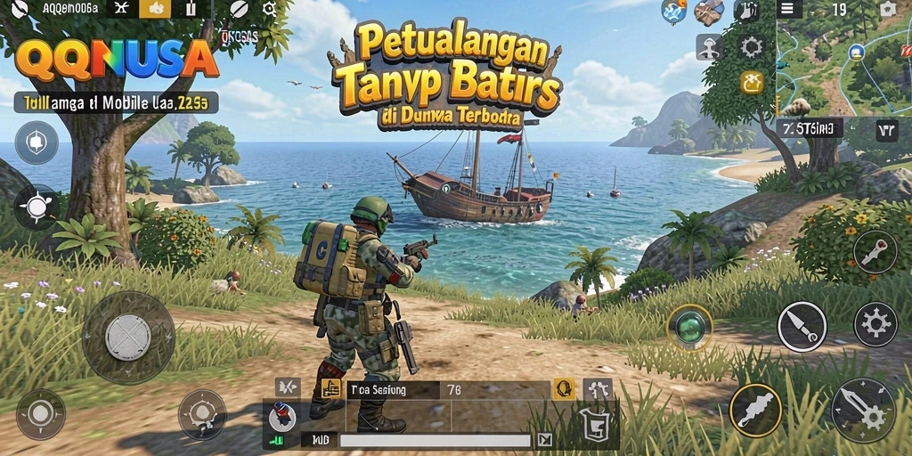 Gameplay luar biasa yang menunjukkan dunia terbuka QQNUSA.