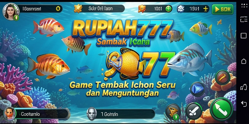 Gameplay seru RUPIAH777 dengan aksi Tembak Ikan yang menegangkan.