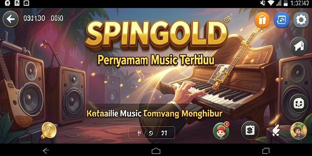 Tampilan seru permainan musik SPINGOLD dengan berbagai genre.