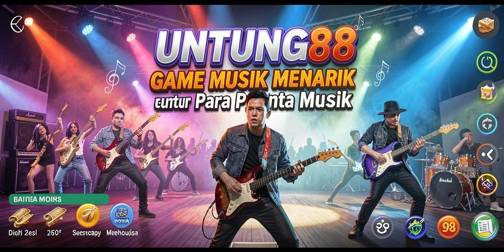Tampilan menarik dari gameplay musik UNTUNG88 yang penuh warna.