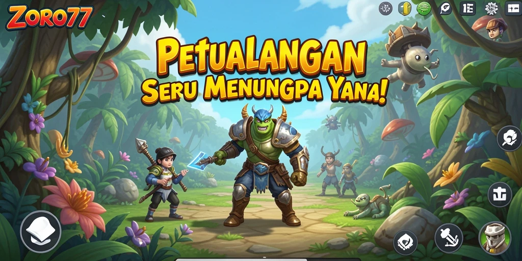 Tampilan gameplay menakjubkan dari ZORO77 dalam petualangan seru.
